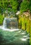 Villa D Este gardens in Tivoli - Oval Fountain or Fontana del Ovato local landmark of Tivoli near Rome - Lazio region -