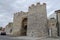 The villa gate in the ancient wall of Olmedo in Valladolid