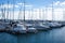 Villa Real De Santo Antonio, Portugal, October 2015: Parking yachts in the ocean bay