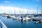 Villa Real De Santo Antonio, Portugal, October 2015: Parking yachts in the ocean bay