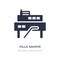 villa savoye icon on white background. Simple element illustration from Monuments concept