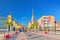 Villach, Austria: View of the Bridge over the Drau river