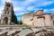 Village of Agios Germanos and it`s church, Prespes, Greece