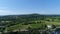 Village of Aigueze in Ardeche in France aerial view