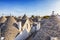 Village Alberobello with gabled trullo roofs, Puglia, Italy