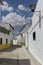 Village in the Andalusian countryside with a cloudy sky