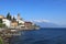 Village of Brissago at the Lake Lago Maggiore