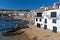 Village Calella de Palafrugell Costa Brava, Spain in wintertime