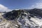 Village of Canillo view from observation deck, in Roc Del Quer trekking trail.