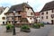 Village center of Obernai, Alsace, France