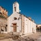 Village church at Occhiatana in Corsica