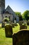 Village church, Wye, Kent, England - cemetery