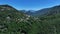 Village of Consegudes panoramic view filmed with drone