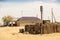 Village in the desert Sands in the South of Kazakhstan, near the Aral sea