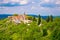 Village of Draguc in green landscape