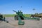 The Village Dubosekovo. 152-mm Soviet howitzer-gun ML-20 `Emelya` near the memorial `Panfilov Heroes`.