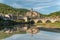 The village of Estaing with its castle among the most beautiful villages in France