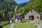 The village of Foroglio on Bavona valley in Switzerland