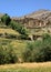 Village with fort between Kabul and Bamiyan, Afghanistan