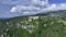 Village of Gourdon in Alpes-Maritimes in France panoramic view