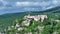 Village of Gourdon in Alpes-Maritimes in France top view