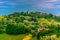 Village on hill in Zagorje, Croatia.