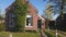 Village of Holland. Small red-brick houses. Beautiful streets in a small Dutch village., Netherlands