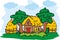 Village house vector