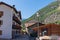 Village of Lillaz in Cogne in the Aosta Valley in the Italian Alps Mountains - view on a Summer Day