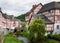 Village Monreal with half timbered houses, Eifel, Rhineland-Palatinate, Germany