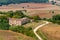 The village of Monteriggioni, Siena, Italy.