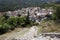 The village of Neos Panteleimonas at the foothills of mountain Olympus