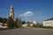 VILLAGE NOVYY BYT, CHEKHOV DISTRICT, RUSSIA - September, 2019: The monastery of the Ascension of David desert