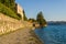 Village of Orta and the Island of San Giulio on Lake Orta, Italy