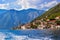 Village Perast on coast of Boka Kotor bay - Montenegro