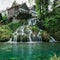 Village of Rastoke by a Korana river with wooden houses and a waterfall, Croatia