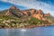 Village Among Red Rocks of Esterel Massif-France