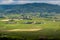 Village of Regnie-Durette and vineyards, Landscape of Beaujolais, France