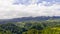 Village and rice fields in Cordillera mountains, Philippines. Beautiful landscape on the island of Luzon. Mountains and fields,