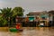 A village by the river in Sarawak, Kuching, Malaysia