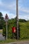 Village Road Signs and Postbox, England, UK