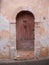 Village rustic rustic door  ocher Provence France