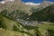 Village of Saas Fee on a summer day