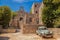 Village of Saignon with old car against church in the Luberon, Provence, France