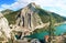 The Village of Sisteron. Aerial view.Alpes de Haute Provence. La France.