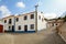 Village street with residential buildings in the town of Bordeira near Carrapateira, in the municipality of Aljezur