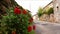 Village street with stone houses