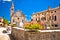 Village of Svetvincenat ancient square and church view