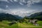 Village of Tarasp in the Swiss Alps