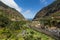 Village and Terrace cultivation in the surroundings of Sao Vicente. North coast of Madeira Island